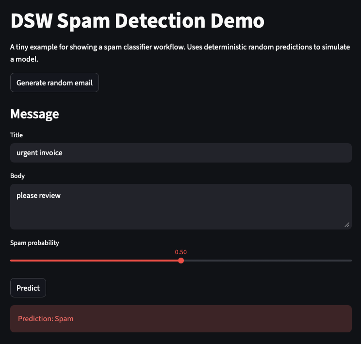 Streamlit Demo Screenshot