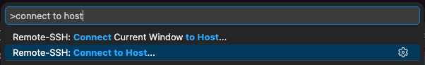 Connect to Host
