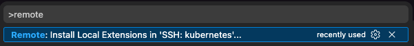 Install Extensions